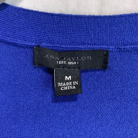 ANN Taylor Royal Blue Cardigan - Picture 5 of 10